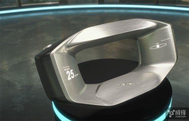 捷豹路虎展示智能概念方向盤 由AI 控制靠語音激活